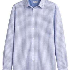 Duchamp Light Blue Grid Pattern Shirt